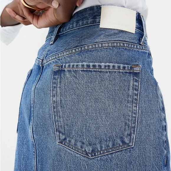 CITIZENS OF HUMANITY free people 
Daru Peri maxi denim Pencil Skirt 28 NW - Picture 4 of 13